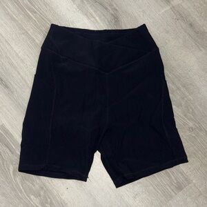 Women's Amazon Black High-Waisted Shorts